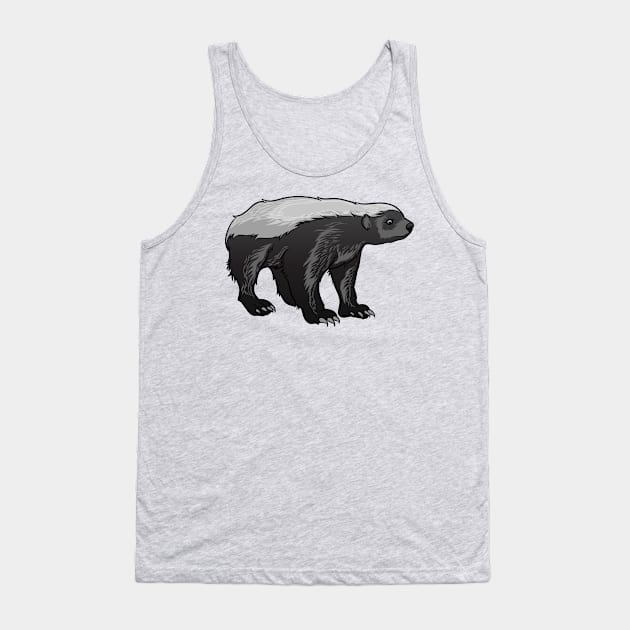 Honey Badger Tank Top by Sticker Steve